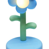 Table Lamp Cute Flower Night Light Portable Desk Lamp Decorative for Office Dorm Decor Blue