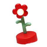 Table Lamp Cute Flower Night Light Portable Desk Lamp Decorative for Office Dorm Decor Red