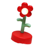 Table Lamp Cute Flower Night Light Portable Desk Lamp Decorative for Office Dorm Decor Red