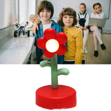 Table Lamp Cute Flower Night Light Portable Desk Lamp Decorative for Office Dorm Decor Red - Extra Image