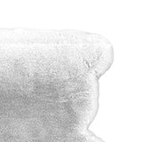 Cute Bedroom Rug Soft Bear Shaped Shaggy Floor Mat for Kids Teen Girls Room Floor Living Room White 45x60 - Close-Up Angle