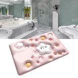 Diatomaceous Earth Floor Mat 3D Visual Water Absorbent Fast Drying Floor Mat for Bathroom H5
