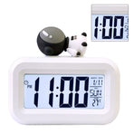 Electronic Clock Cute Cartoon LED Screen Desktop Electronic Alarm Data Time Calendar Temperature Clock Spaceman