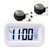 Electronic Clock Cute Cartoon LED Screen Desktop Electronic Alarm Data Time Calendar Temperature Clock Spaceman
