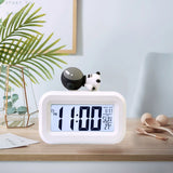 Electronic Clock Cute Cartoon LED Screen Desktop Electronic Alarm Data Time Calendar Temperature Clock Spaceman - Extra Image