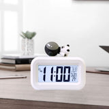 Electronic Clock Cute Cartoon LED Screen Desktop Electronic Alarm Data Time Calendar Temperature Clock Spaceman