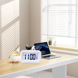 Electronic Clock Cute Cartoon LED Screen Desktop Electronic Alarm Data Time Calendar Temperature Clock Spaceman - Extra Image