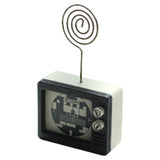 Place Card Holder Cute Shape Retro Wood Table Picture Holder Card Holder Memo Clip Holder for Home and Office TV