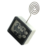 Place Card Holder Cute Shape Retro Wood Table Picture Holder Card Holder Memo Clip Holder for Home and Office TV