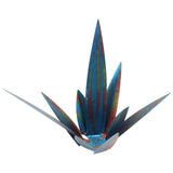 Tequila Sculpture Iron Plant Decor Metallic Luster Home Decoration for Patio Garden - Side View
