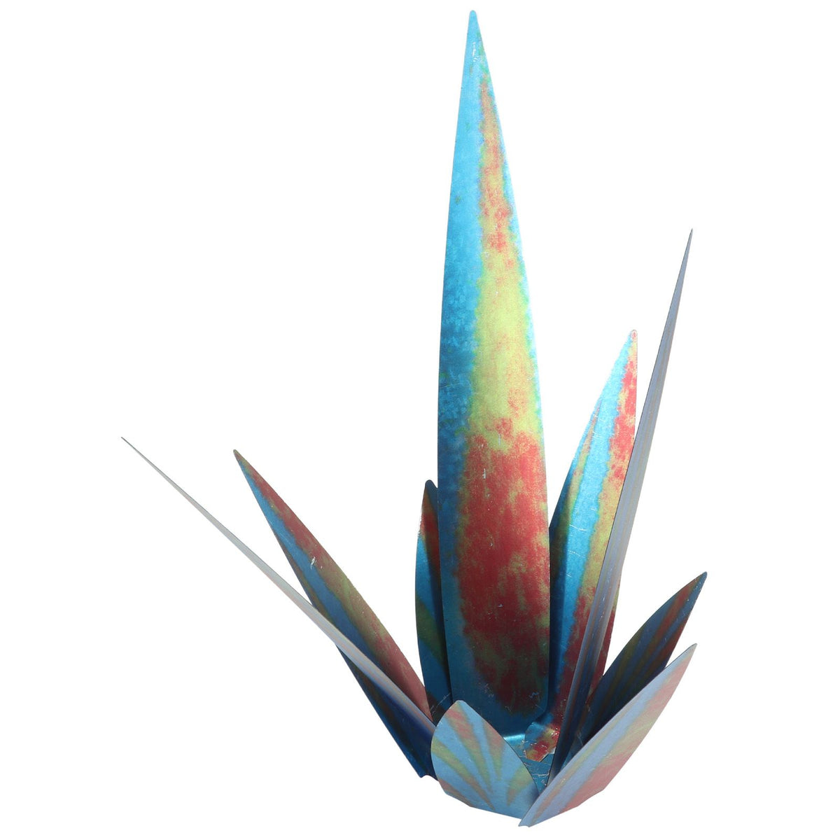 Tequila Sculpture Iron Plant Decor Metallic Luster Home Decoration for Patio Garden