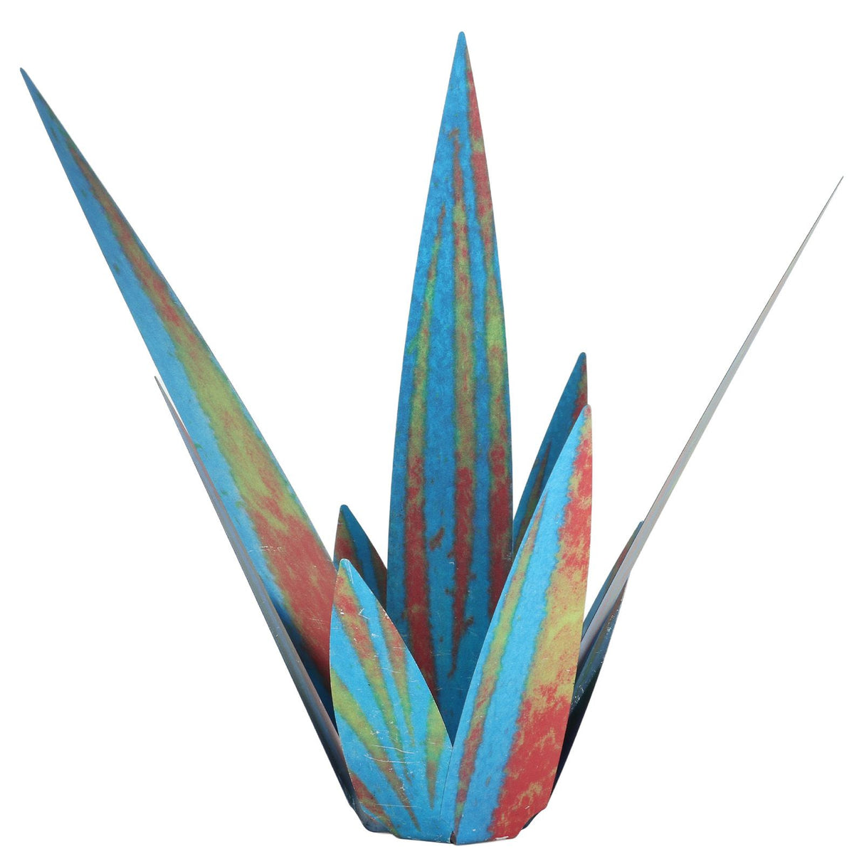 Tequila Sculpture Iron Plant Decor Metallic Luster Home Decoration for Patio Garden