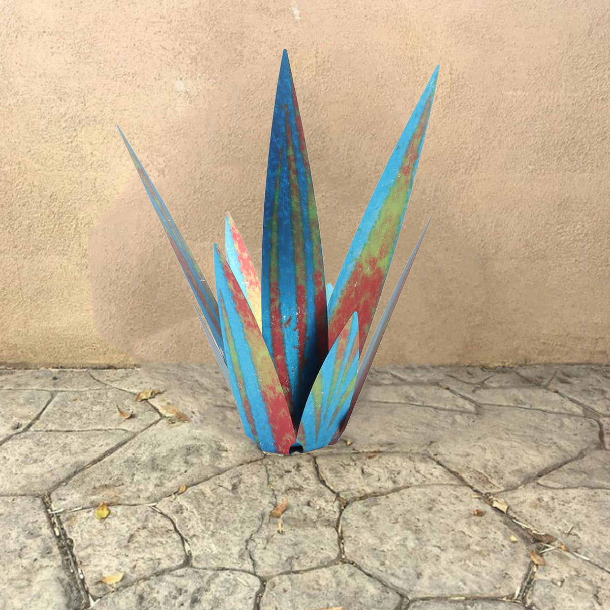 Tequila Sculpture Iron Plant Decor Metallic Luster Home Decoration for Patio Garden
