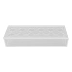 Clear Acrylic Flower Vase Multi Holes Elegant Decorative Long Rectangle Vase for Wedding Home Dining Table Decor 30cm/11.7in