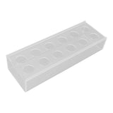 Clear Acrylic Flower Vase Multi Holes Elegant Decorative Long Rectangle Vase for Wedding Home Dining Table Decor 30cm/11.7in