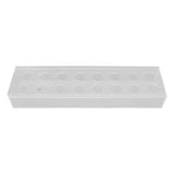 Clear Acrylic Flower Vase Multi Holes Elegant Decorative Long Rectangle Vase for Wedding Home Dining Table Decor 40cm/15.7in