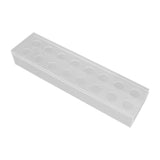 Clear Acrylic Flower Vase Multi Holes Elegant Decorative Long Rectangle Vase for Wedding Home Dining Table Decor 40cm/15.7in