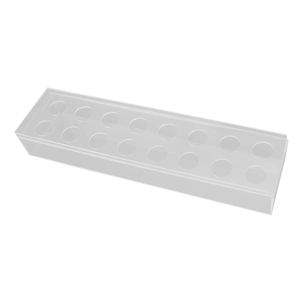Clear Acrylic Flower Vase Multi Holes Elegant Decorative Long Rectangle Vase for Wedding Home Dining Table Decor 40cm/15.7in