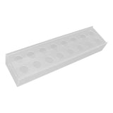 Clear Acrylic Flower Vase Multi Holes Elegant Decorative Long Rectangle Vase for Wedding Home Dining Table Decor 40cm/15.7in
