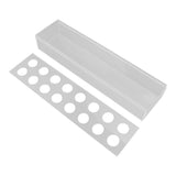 Clear Acrylic Flower Vase Multi Holes Elegant Decorative Long Rectangle Vase for Wedding Home Dining Table Decor 40cm/15.7in