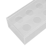 Clear Acrylic Flower Vase Multi Holes Elegant Decorative Long Rectangle Vase for Wedding Home Dining Table Decor 40cm/15.7in - Extra Image