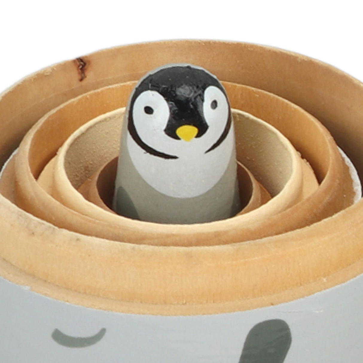 Wooden Animal Nesting Dolls Handcrafted 5 Layer Cute Painted Russian Nesting Dolls Toy Gift for Girls Boys Birthday