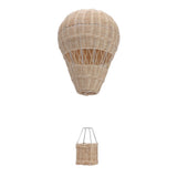 Woven Hot Air Balloon Handcrafted Exquisite Details Rattan Weaving Decoration for Kids Room Party Photo Prop - Close-Up Angle