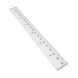 Kids Growth Chart Accurate Baby Height Growth Chart Ruler Removable Canvas Wall Hanging Measurement Chart for Home Classic White - Close-Up Angle