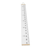 Kids Growth Chart Accurate Baby Height Growth Chart Ruler Removable Canvas Wall Hanging Measurement Chart for Home Classic White