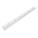 Kids Growth Chart Accurate Baby Height Growth Chart Ruler Removable Canvas Wall Hanging Measurement Chart for Home Classic White - Extra Image
