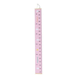 Kids Growth Chart Accurate Baby Height Growth Chart Ruler Removable Canvas Wall Hanging Measurement Chart for Home Pink Cloud