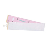 Kids Growth Chart Accurate Baby Height Growth Chart Ruler Removable Canvas Wall Hanging Measurement Chart for Home Pink Cloud