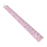 Kids Growth Chart Accurate Baby Height Growth Chart Ruler Removable Canvas Wall Hanging Measurement Chart for Home Pink Cloud