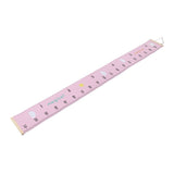 Kids Growth Chart Accurate Baby Height Growth Chart Ruler Removable Canvas Wall Hanging Measurement Chart for Home Pink Cloud