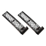 2pcs Wall Candle Holders Exquisite Iron Art Wall Candlestick Durable Antique Candle Scones Wall Decoration for Home Restaurant Office - Close-Up Angle