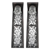 2pcs Wall Candle Holders Exquisite Iron Art Wall Candlestick Durable Antique Candle Scones Wall Decoration for Home Restaurant Office