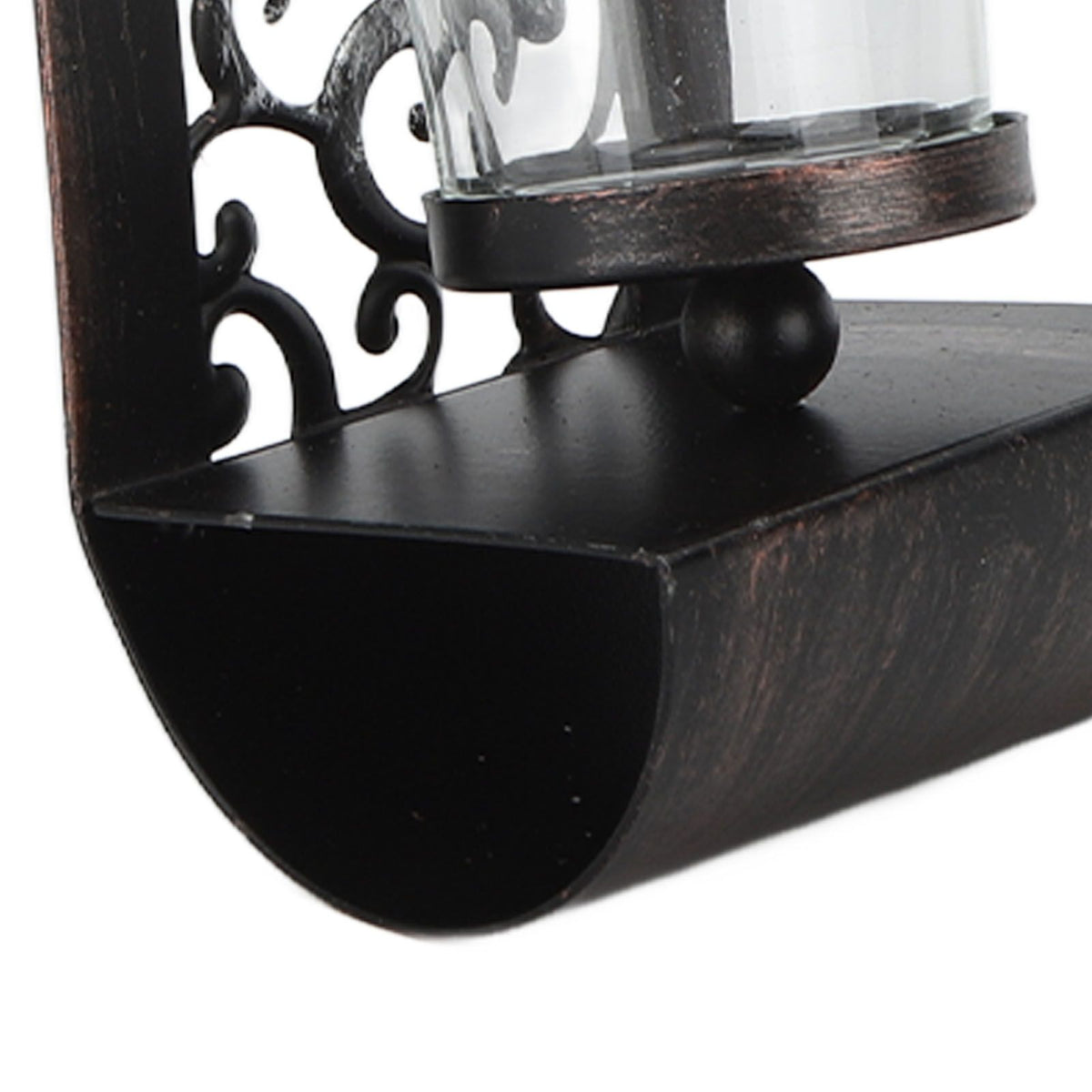 2pcs Wall Candle Holders Exquisite Iron Art Wall Candlestick Durable Antique Candle Scones Wall Decoration for Home Restaurant Office