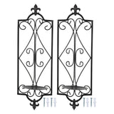 2pcs Wall Sconce Candle Holder Hanging Iron Wall Candle Sconce Holder Wall Decorations for Living Room Dining Room