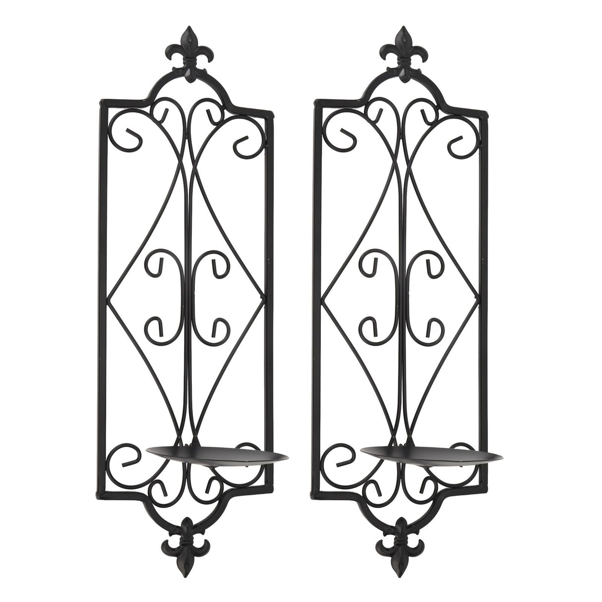2pcs Wall Sconce Candle Holder Hanging Iron Wall Candle Sconce Holder Wall Decorations for Living Room Dining Room