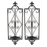 2pcs Wall Sconce Candle Holder Hanging Iron Wall Candle Sconce Holder Wall Decorations for Living Room Dining Room - Side View