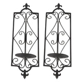 2pcs Wall Sconce Candle Holder Hanging Iron Wall Candle Sconce Holder Wall Decorations for Living Room Dining Room