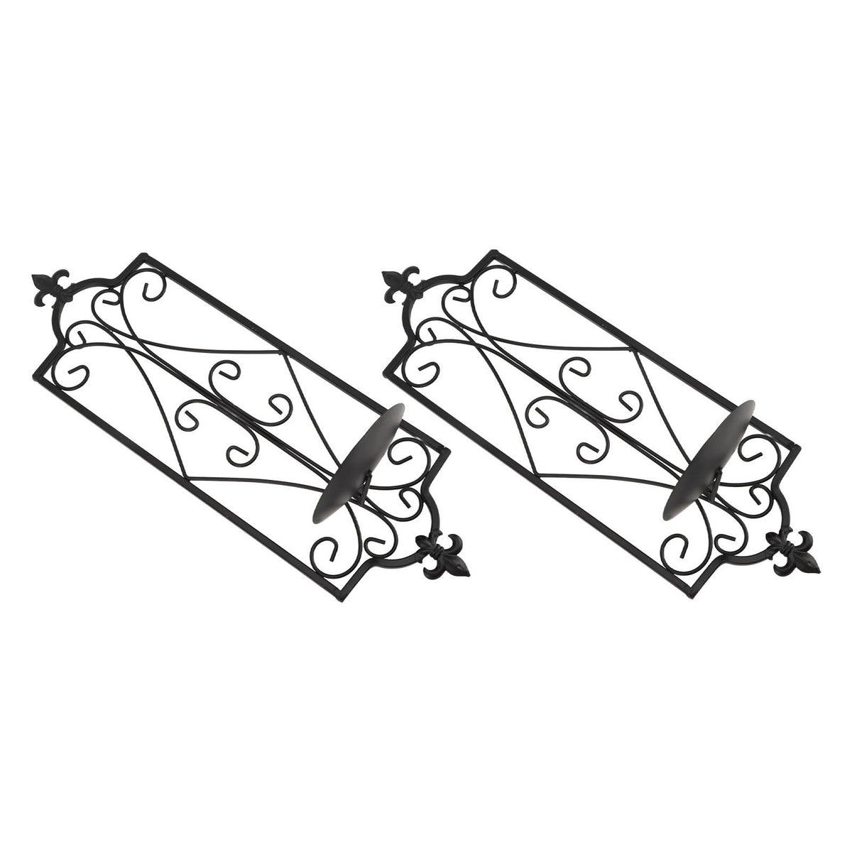 2pcs Wall Sconce Candle Holder Hanging Iron Wall Candle Sconce Holder Wall Decorations for Living Room Dining Room