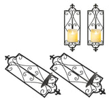 2pcs Wall Sconce Candle Holder Hanging Iron Wall Candle Sconce Holder Wall Decorations for Living Room Dining Room - Extra Image