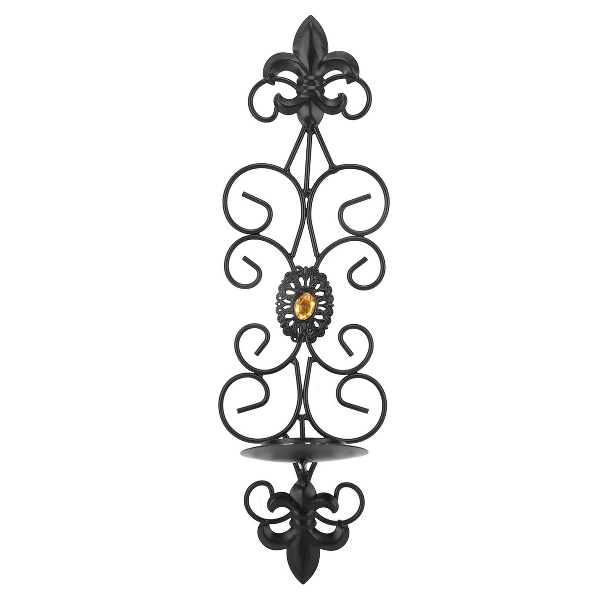 Wall Candle Holders Retro Diamond Encrusted Candlestick for Living Room Bedroom Decorations