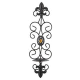 Wall Candle Holders Retro Diamond Encrusted Candlestick for Living Room Bedroom Decorations