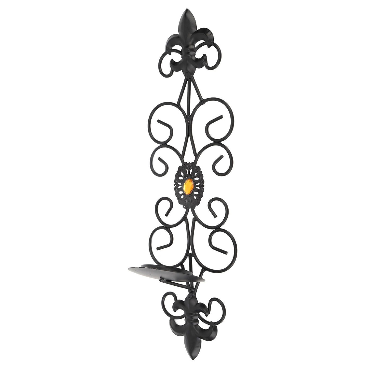 Wall Candle Holders Retro Diamond Encrusted Candlestick for Living Room Bedroom Decorations
