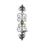 Wall Candle Holders Retro Diamond Encrusted Candlestick for Living Room Bedroom Decorations