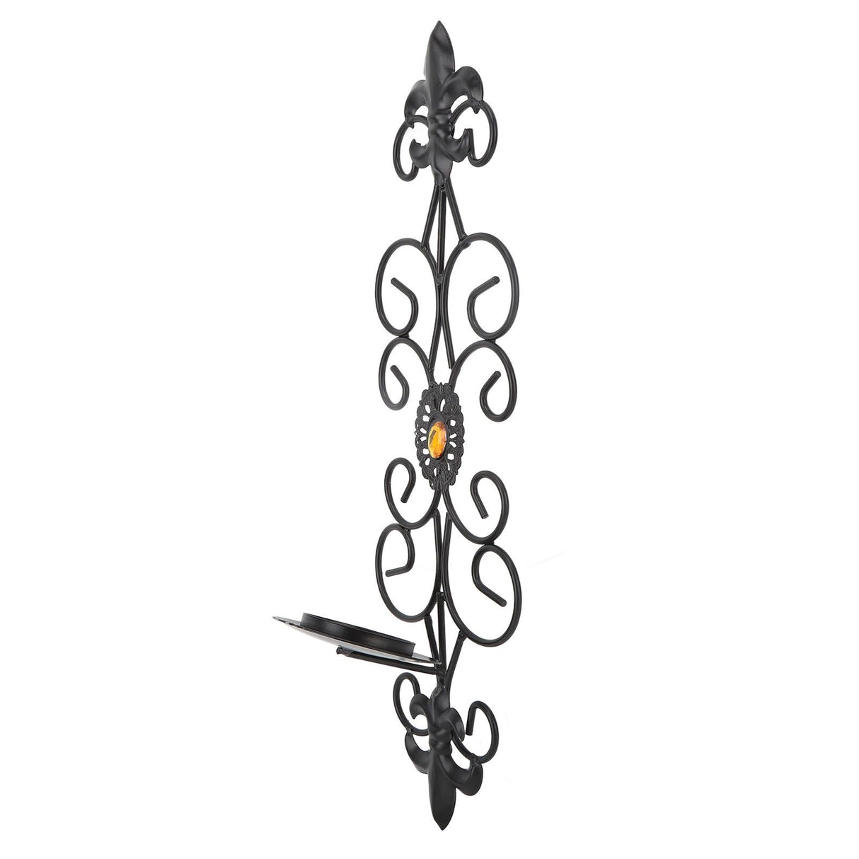 Wall Candle Holders Retro Diamond Encrusted Candlestick for Living Room Bedroom Decorations