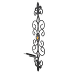 Wall Candle Holders Retro Diamond Encrusted Candlestick for Living Room Bedroom Decorations