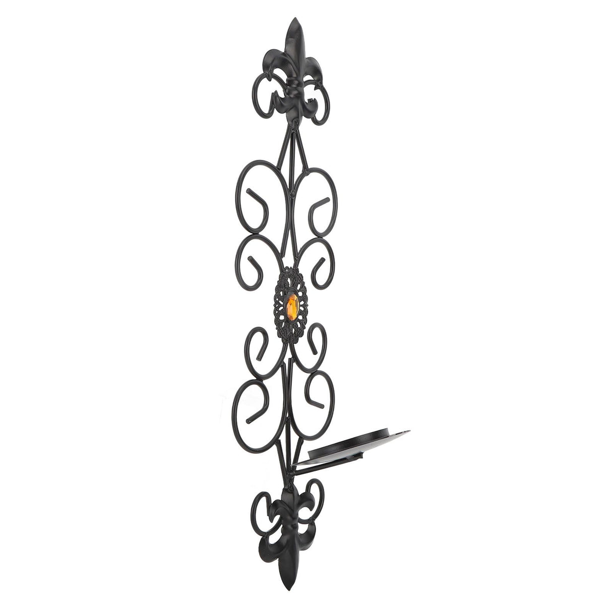 Wall Candle Holders Retro Diamond Encrusted Candlestick for Living Room Bedroom Decorations